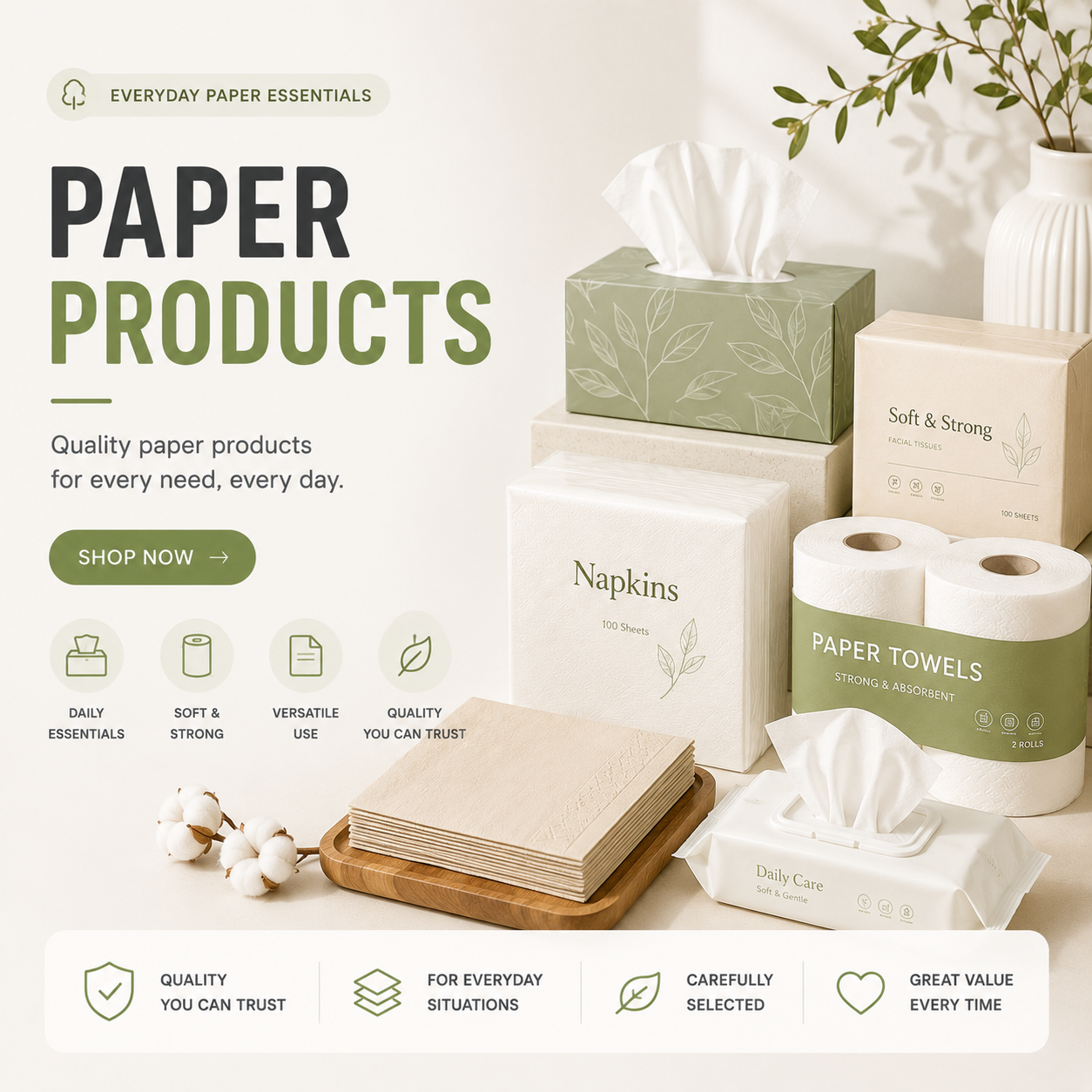 Paper Products 纸制用品