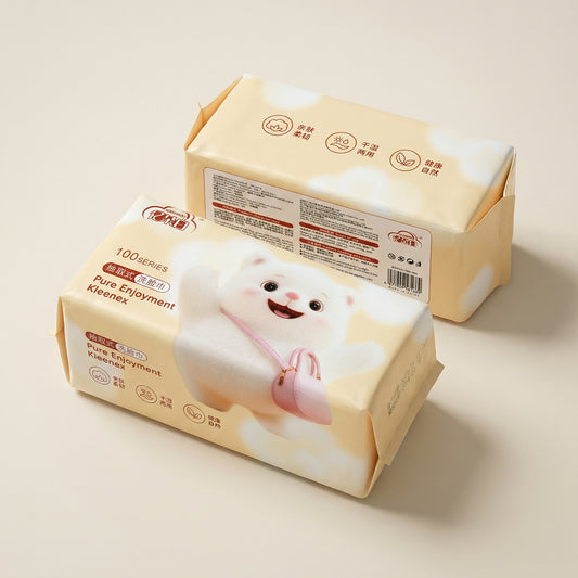 Yiduo White Facial Towel 亿朵白洗脸巾