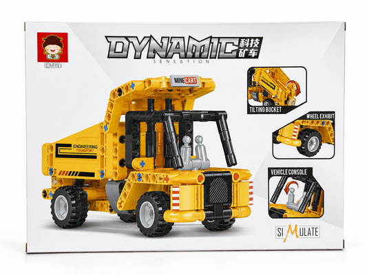 Dump Truck Building Block Set 工程翻斗车拼装积木