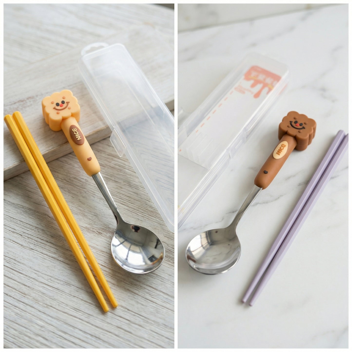 Portable cutlery set (spoon + chopsticks) 便携餐具套装（勺子+筷子）