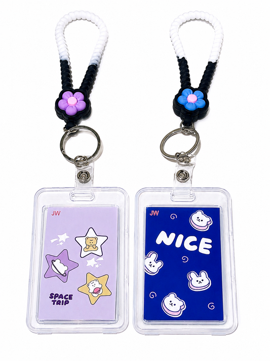 Cute Student ID Card Holder with Lanyard（1） 可爱学生证挂绳卡套（1）