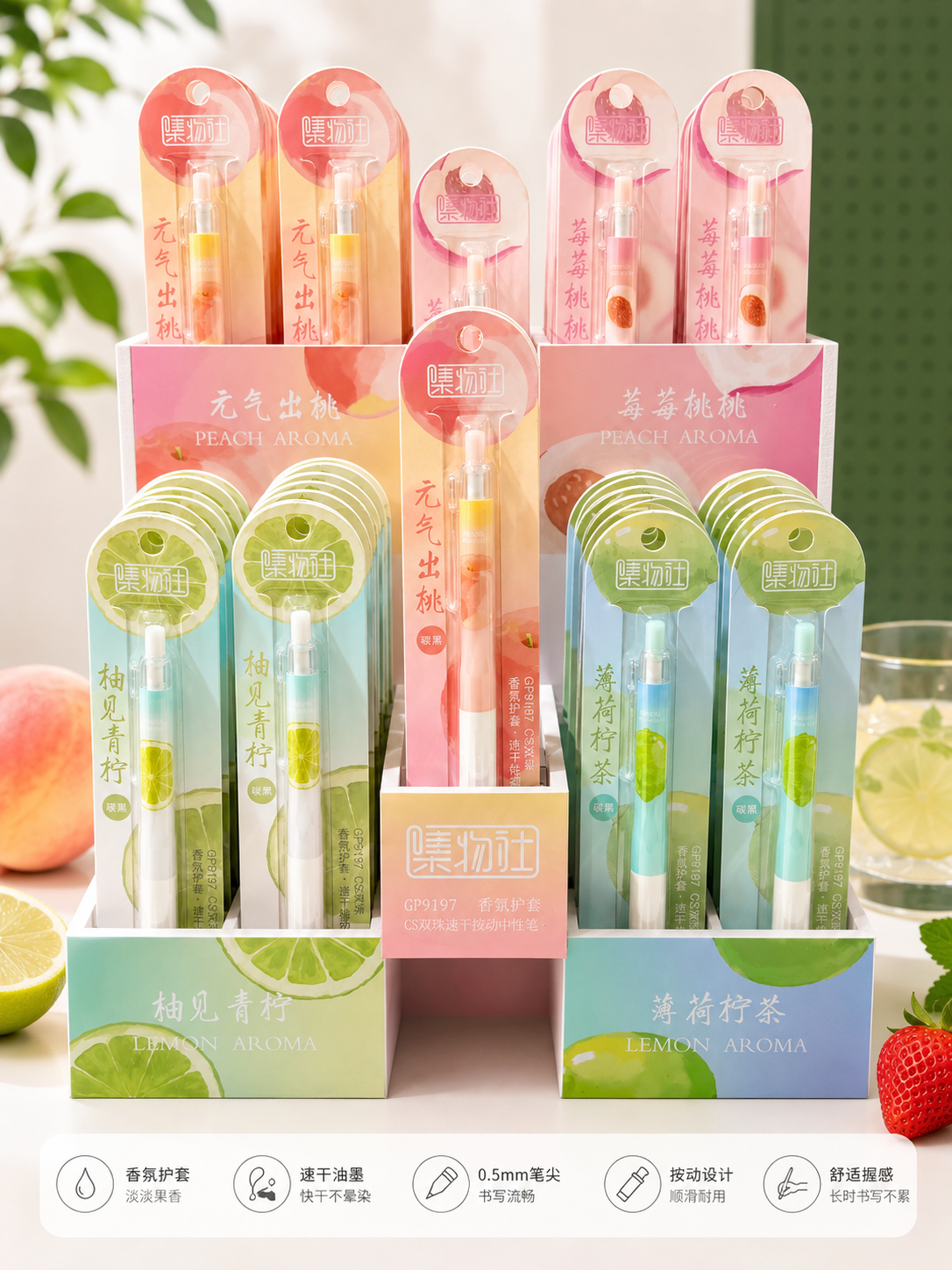 Fruit Aroma Quick-Dry Gel Pen 元气果香速干中性笔