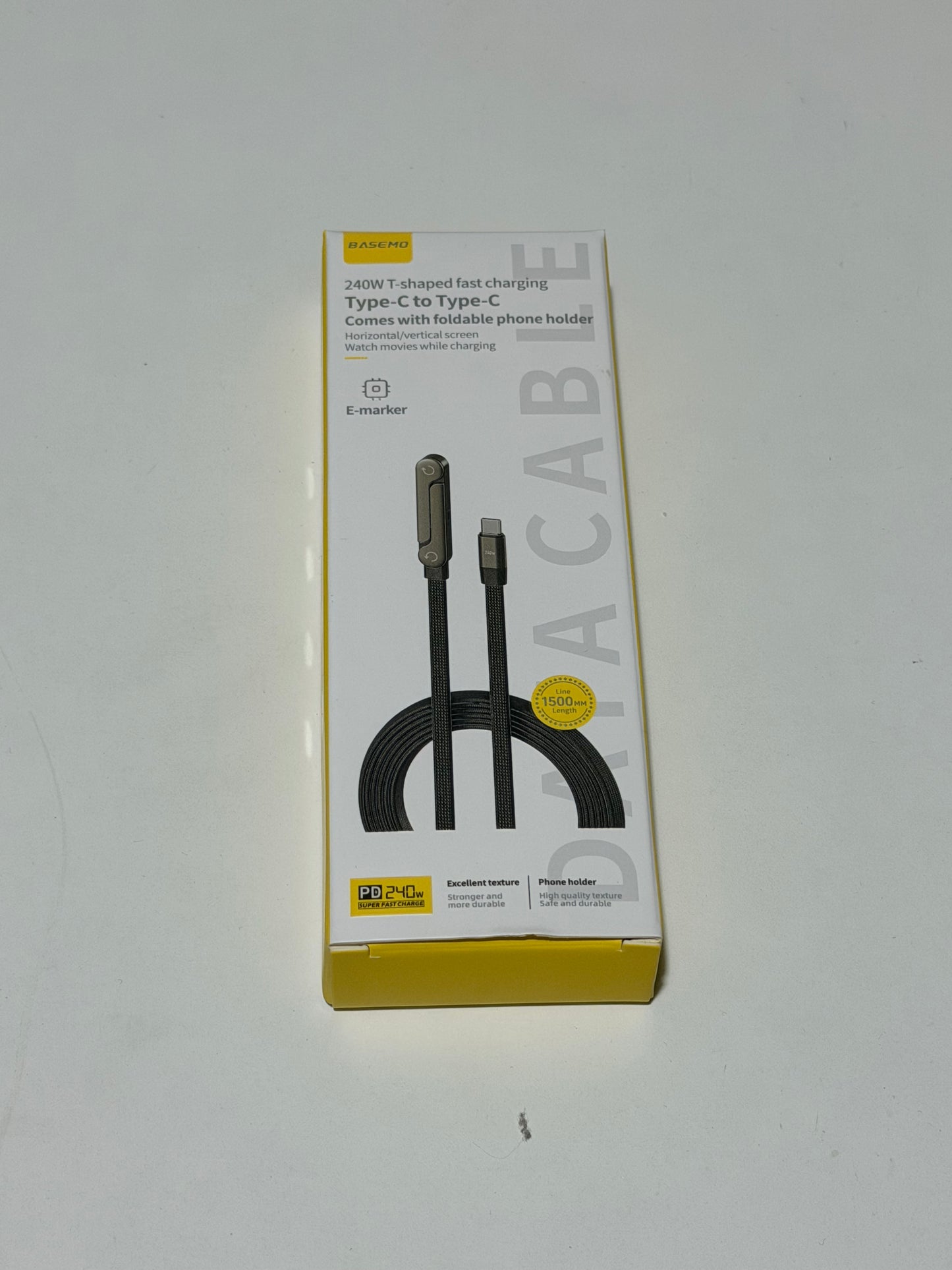 240W Foldable Stand USB-C Fast Charging Cable 240W折叠支架Type-C快充数据线