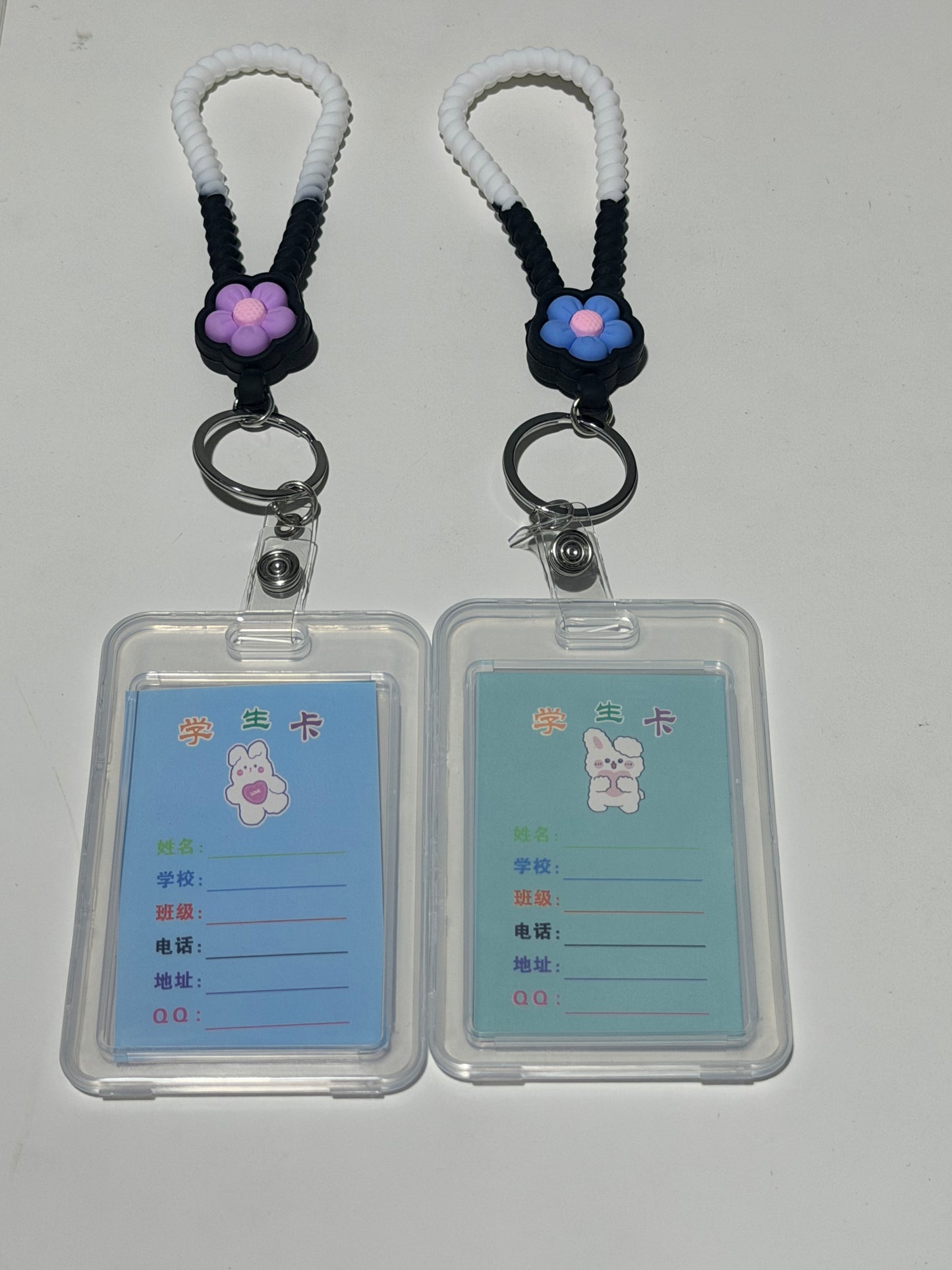 Cute Student ID Card Holder with Lanyard（1） 可爱学生证挂绳卡套（1）