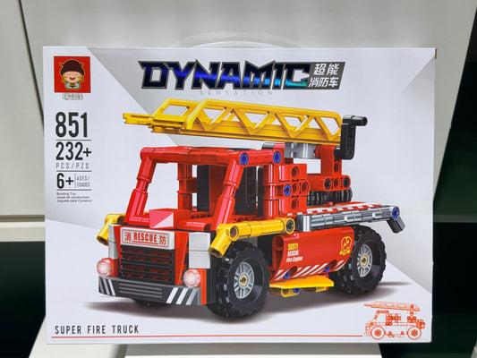 Fire Truck Building Block Set 消防车拼装积木