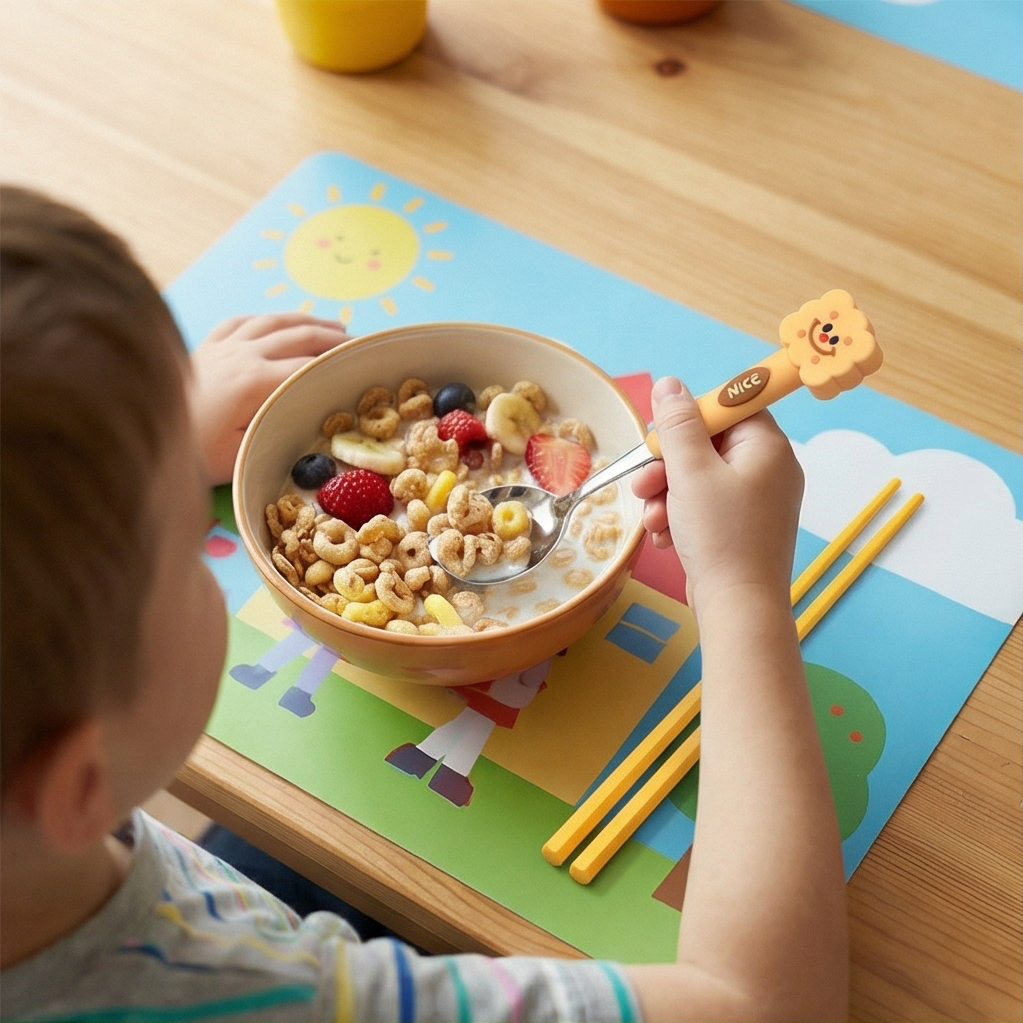 Portable cutlery set (spoon + chopsticks) 便携餐具套装（勺子+筷子）