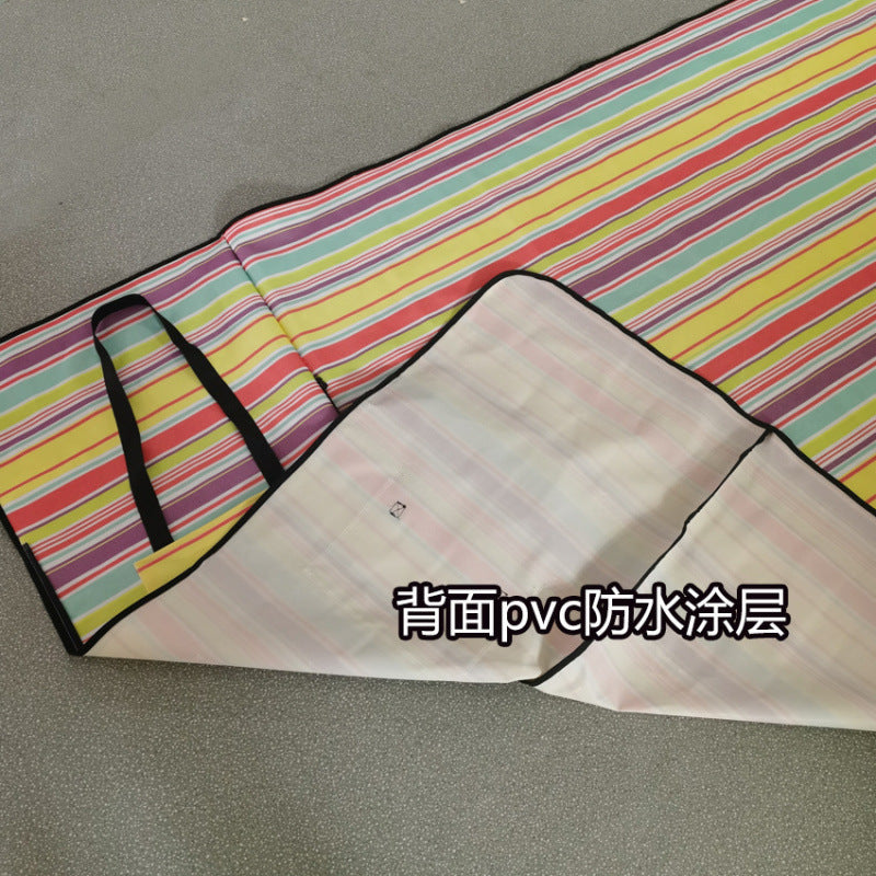（Overseas Products）Portable Outdoor Camping Picnic Ground Mat Backpack with Large PVC Waterproof Coating（境外商品）户外露营野餐地垫大规格PVC防水涂层便携野餐包