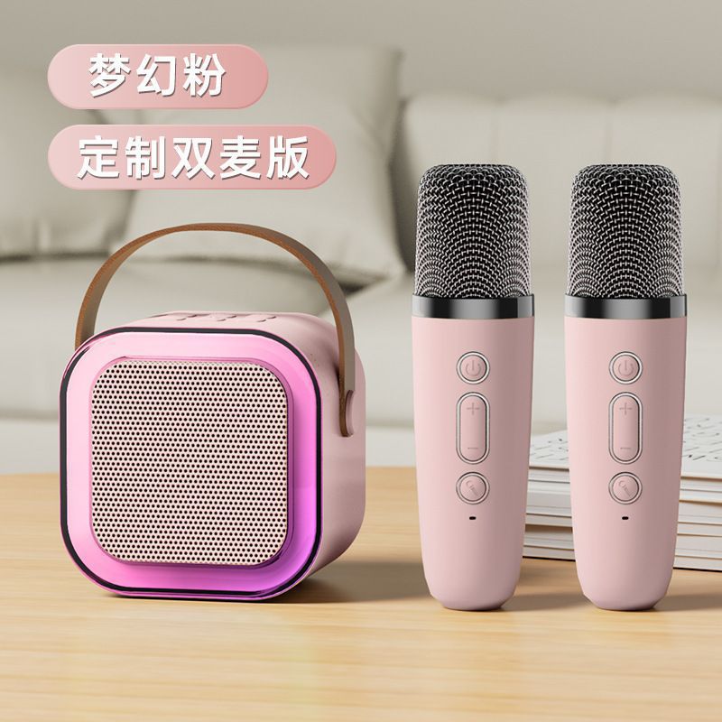 （Overseas Products）K12 Wireless Bluetooth Karaoke Speaker with Microphone for Kids（境外商品）K12麦克风蓝牙音响点歌无线KTV儿童唱K歌