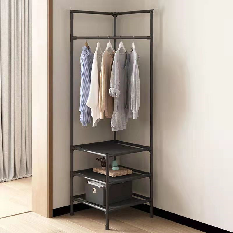 （Overseas Products）Simple Freestanding Corner Coat Rack for Bedroom Storage（境外商品）简约落地衣帽架卧室角落收纳架
