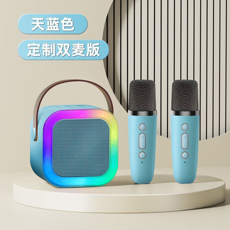 （Overseas Products）K12 Wireless Bluetooth Karaoke Speaker with Microphone for Kids（境外商品）K12麦克风蓝牙音响点歌无线KTV儿童唱K歌