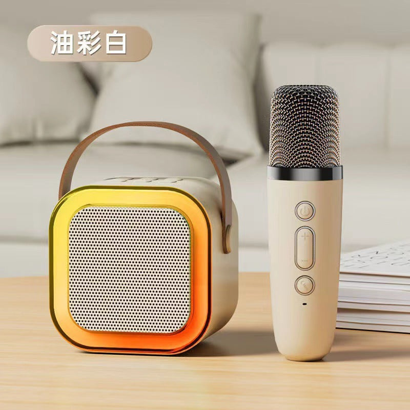 （Overseas Products）K12 Wireless Bluetooth Karaoke Speaker with Microphone for Kids（境外商品）K12麦克风蓝牙音响点歌无线KTV儿童唱K歌