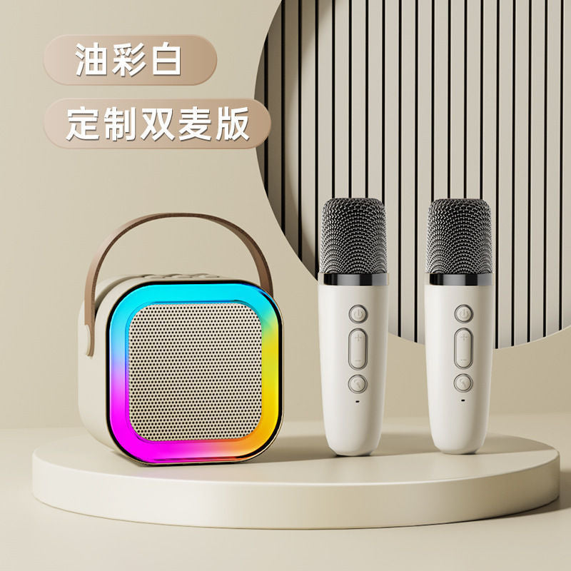 （Overseas Products）K12 Wireless Bluetooth Karaoke Speaker with Microphone for Kids（境外商品）K12麦克风蓝牙音响点歌无线KTV儿童唱K歌