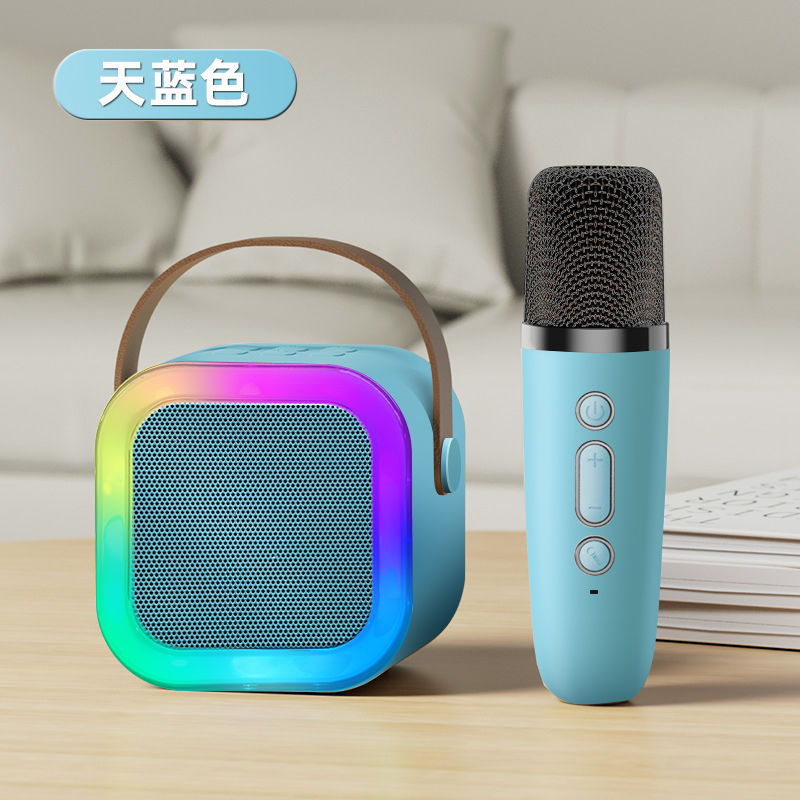 （Overseas Products）K12 Wireless Bluetooth Karaoke Speaker with Microphone for Kids（境外商品）K12麦克风蓝牙音响点歌无线KTV儿童唱K歌