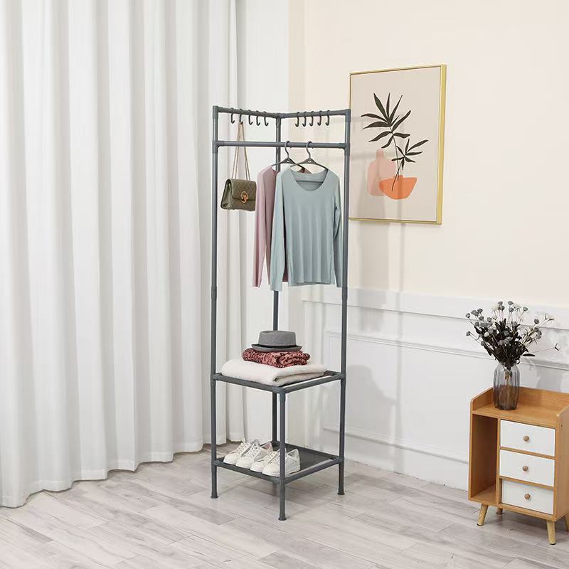 （Overseas Products）Simple Freestanding Corner Coat Rack for Bedroom Storage（境外商品）简约落地衣帽架卧室角落收纳架