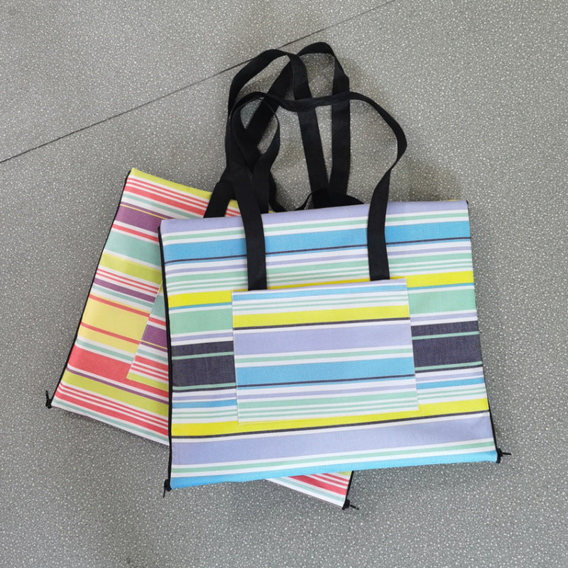 （Overseas Products）Portable Outdoor Camping Picnic Ground Mat Backpack with Large PVC Waterproof Coating（境外商品）户外露营野餐地垫大规格PVC防水涂层便携野餐包