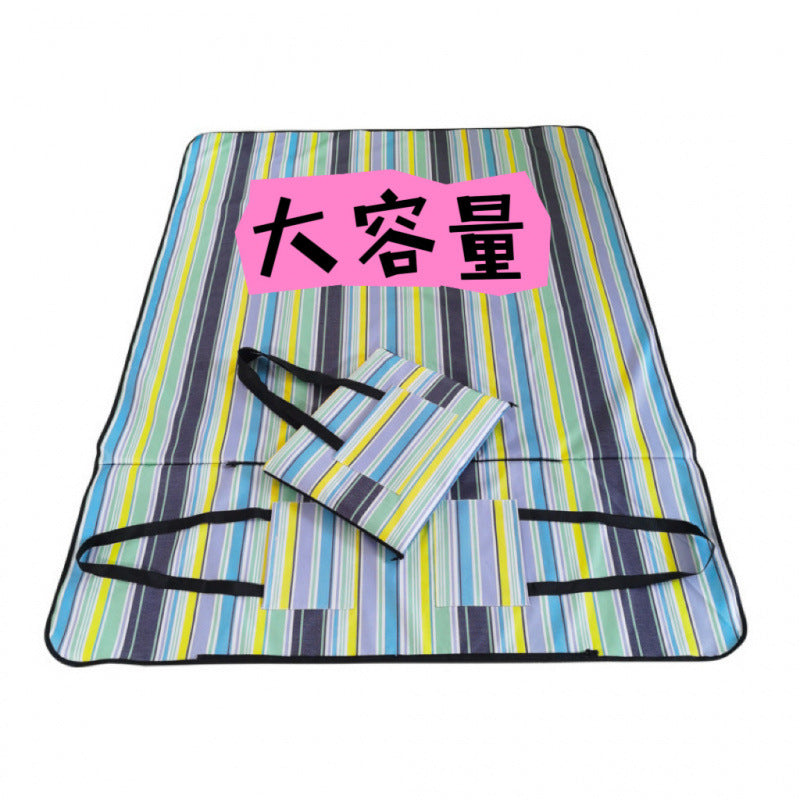 （Overseas Products）Portable Outdoor Camping Picnic Ground Mat Backpack with Large PVC Waterproof Coating（境外商品）户外露营野餐地垫大规格PVC防水涂层便携野餐包
