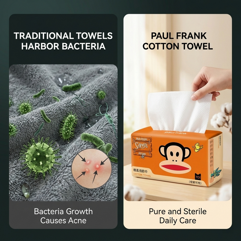 Paul Frank cotton soft face towel 大嘴猴棉柔洗脸巾